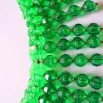 Green Sparkle Bib Necklace