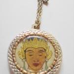Thai Temple Dancer Necklace With Vintage Watch..