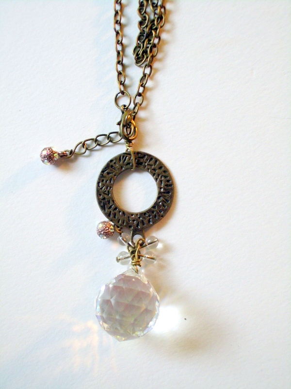 Crystal Ball Necklace on Luulla