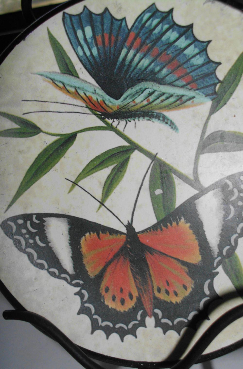 Vintage Butterfly Plates